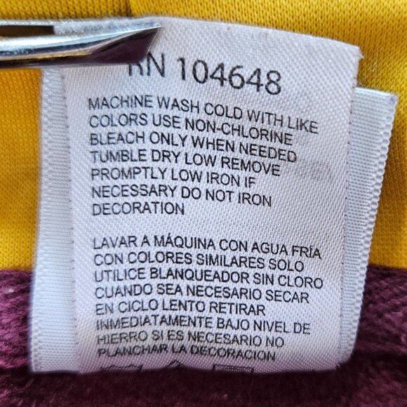 Mens Arizona State Hoodie Sweatshirt Knights Apparel M Maroon Gold Embroidered B - Picture 10 of 10